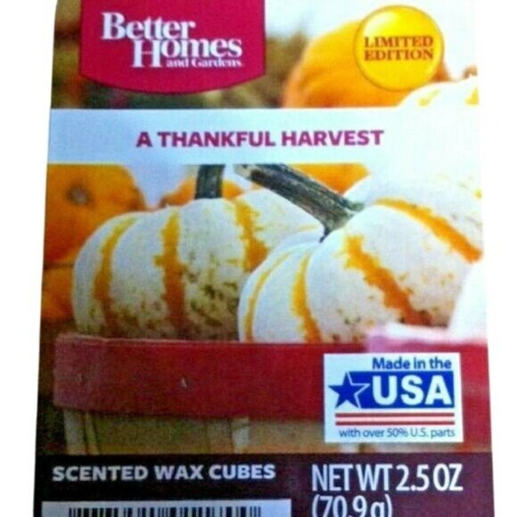 Better Homes & Gardens A Thankful Harvest Scented Wax Cubes 2.5 Oz LE NEW - Picture 3 of 4
